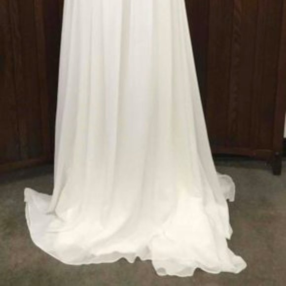 Wedding Dress Izidress White One Shoulder - Picture 5 of 10